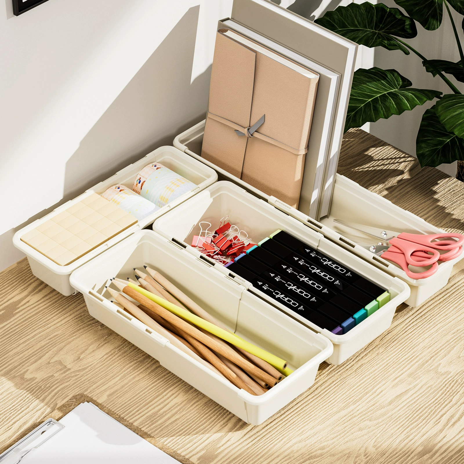 Telescopic storage box for boxes, chopsticks, plastic tableware