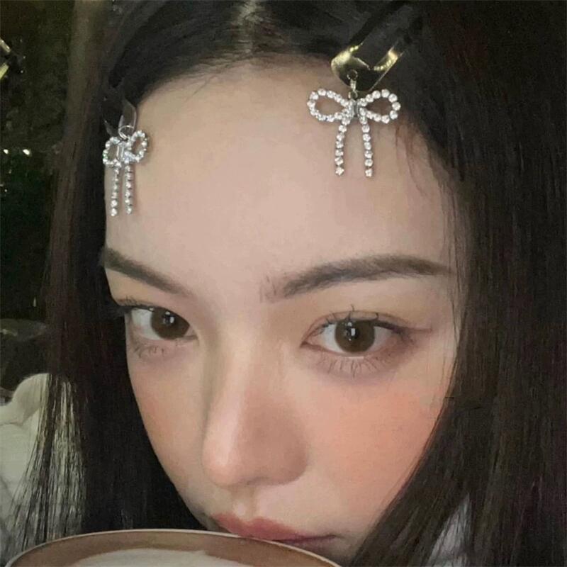 Sweet Cool Wind Metal Star Pendant bb Clip Hair Clip y2k Millennium Spice Girl Bangs Clip Front Broken Hair Clip
