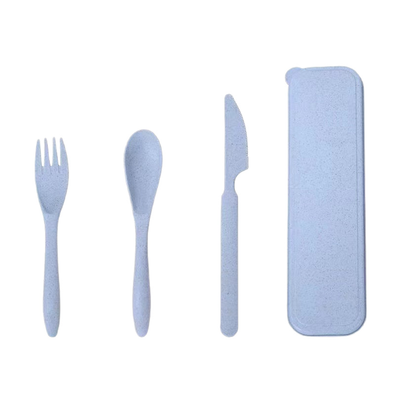 Juego de Cubiertos Portátiles Set de 3 piezas de Plástico PP, Portátil, para Viajes y Comidas image 6