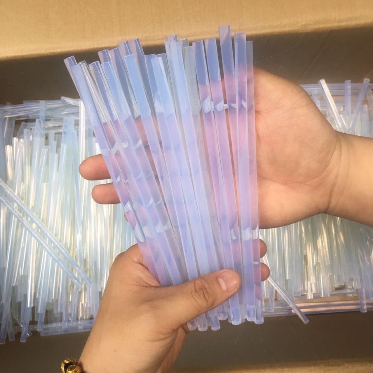 热熔胶棒胶条7/11mm胶条棒棒胶热融胶枪胶胶棒热胶环保透明可代发