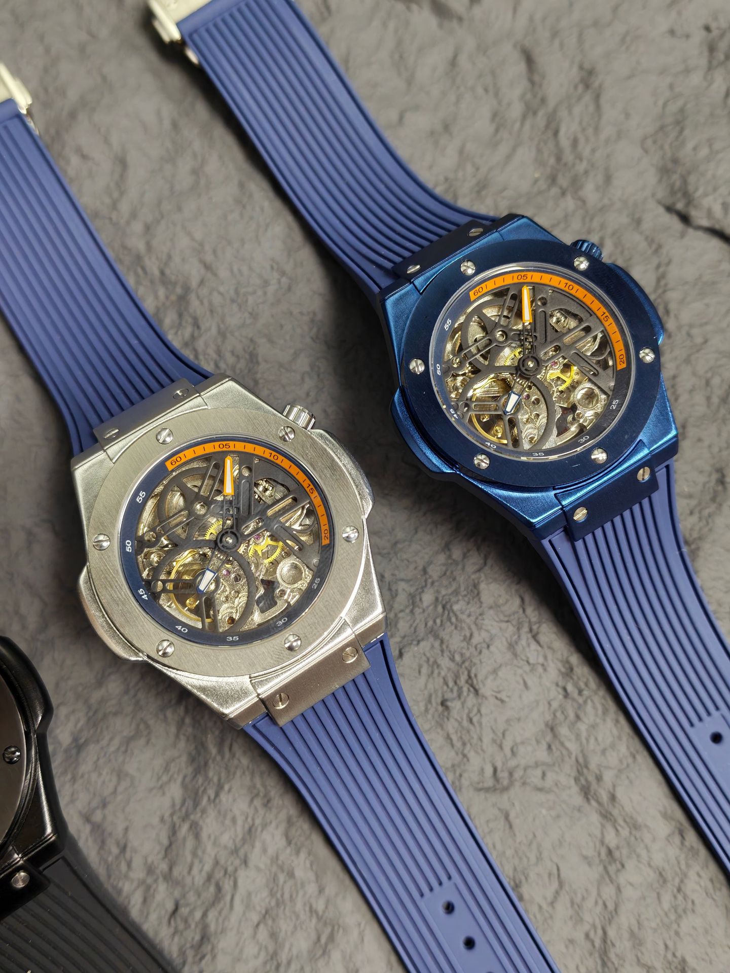 Luminous Men's Skeleton Watch With Silicone Strap Automatic_voghion.com