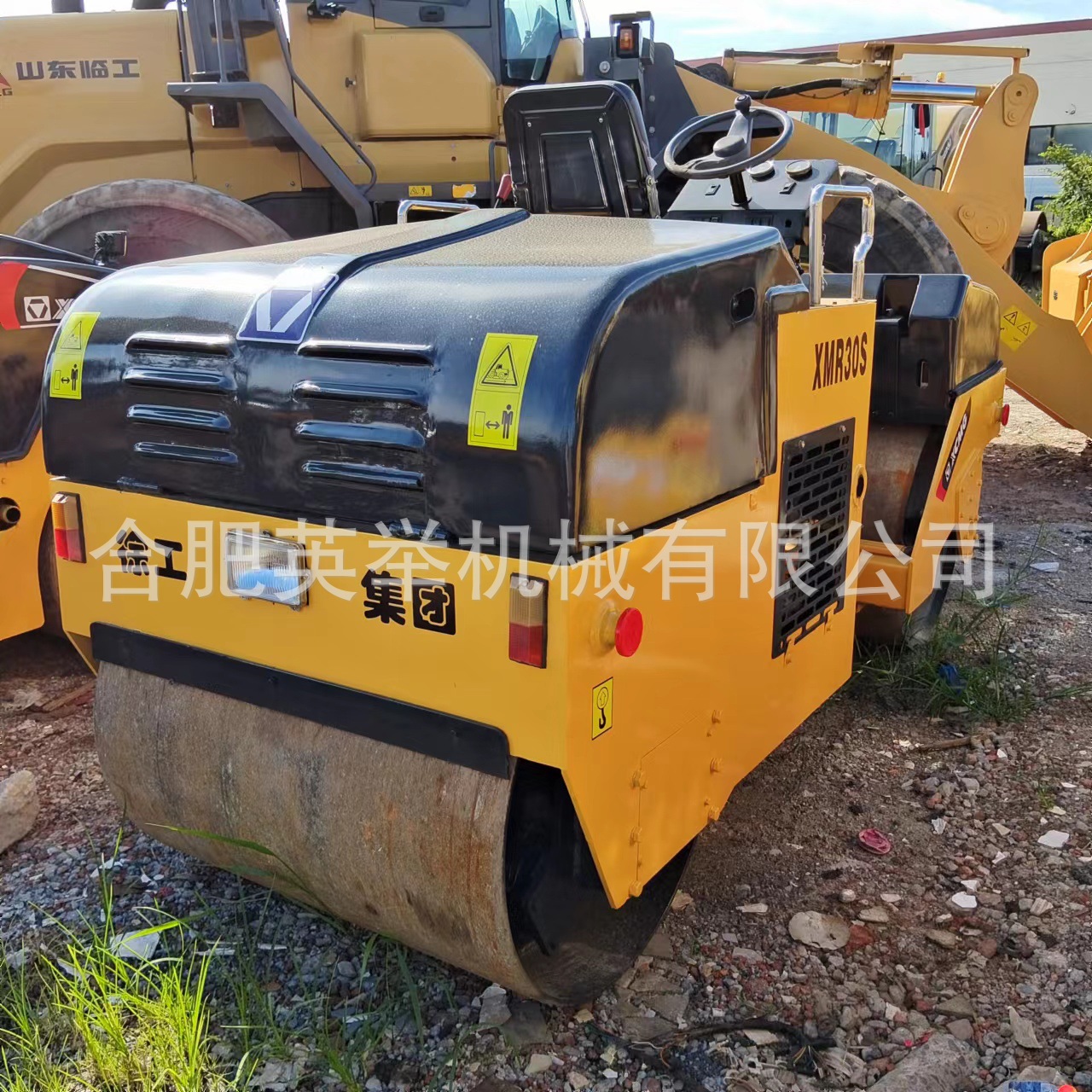 90% nuevo rodillo XCMG 3 toneladas rodillo XCMG 6 toneladas rodillo vibratorio exportación transfronteriza rodillo pequeño