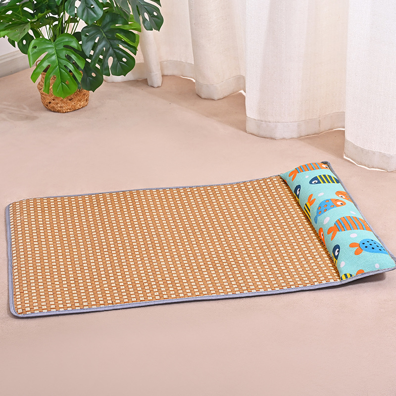 베개 등나무 매트 스타일 - 바다 물고기