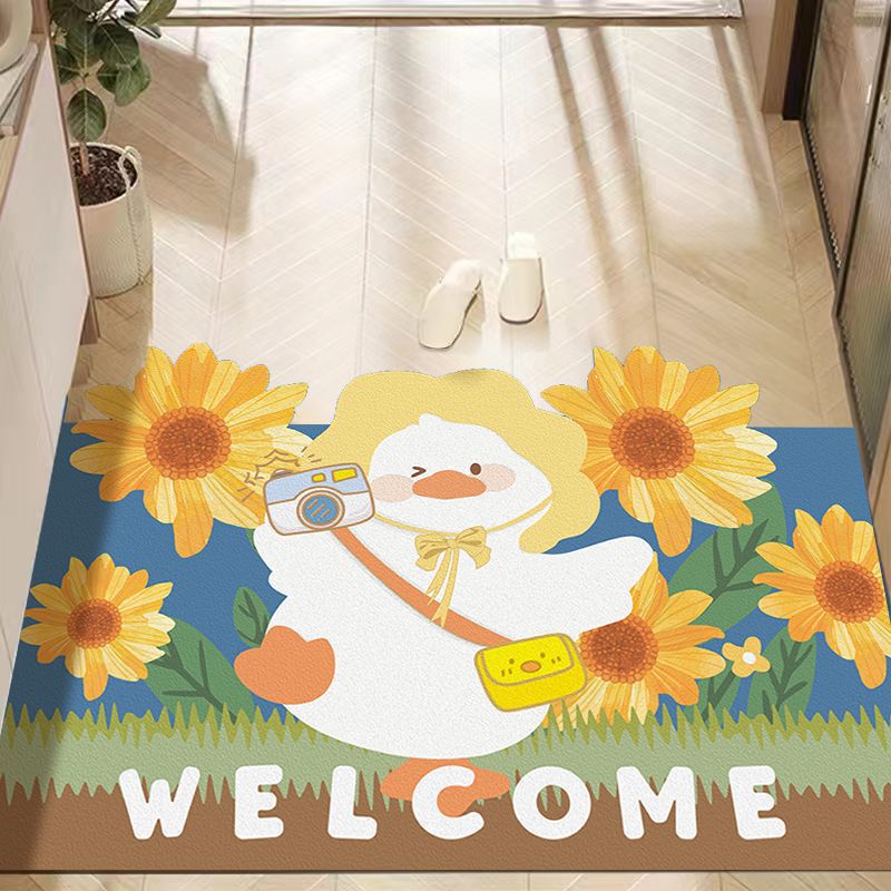 アニメかわいい入戸床マットpvc裁断可能なフロアマット家庭用玄関の滑り止めはカーペットを拭くことができます|undefined