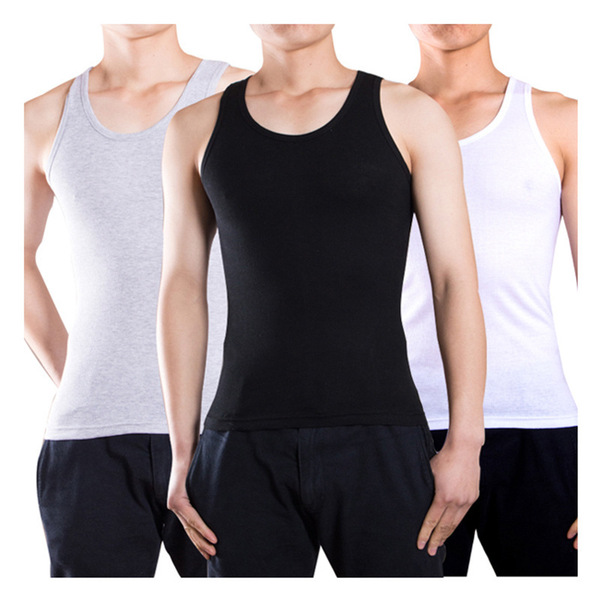 men's elastic sports vest
