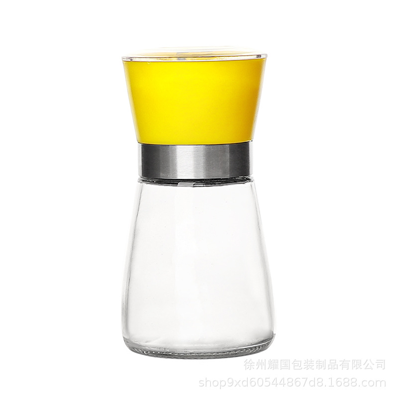 Molinillo manual transfronterizo hogar cocina botella de molienda de acero inoxidable botella de molienda de grano de pimienta negra botella esparcidora ultrafina