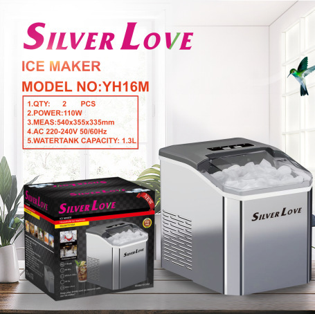 SILVER LOVE transfronterizo máquina de hielo portátil mini mini automática para el hogar