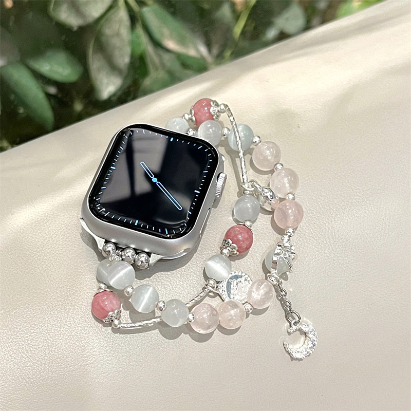 Suitable for Applewatch8 Watch Strap Cat's Eye Cute Apple Iwatch67 Generation Se Summer Bracelet Ultra