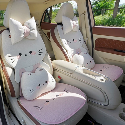 Seat cushion, seat cover: Single-Piece Cartoon Cute Girl Seat for