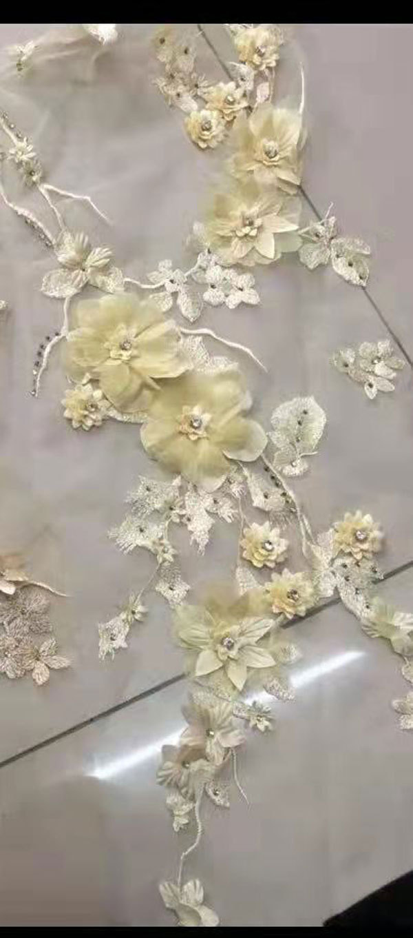 Europa y América Amazon AliExpress deseo de las mujeres vestido de noche fuera del hombro elegante vestido de banquete flor 3D vestido largo