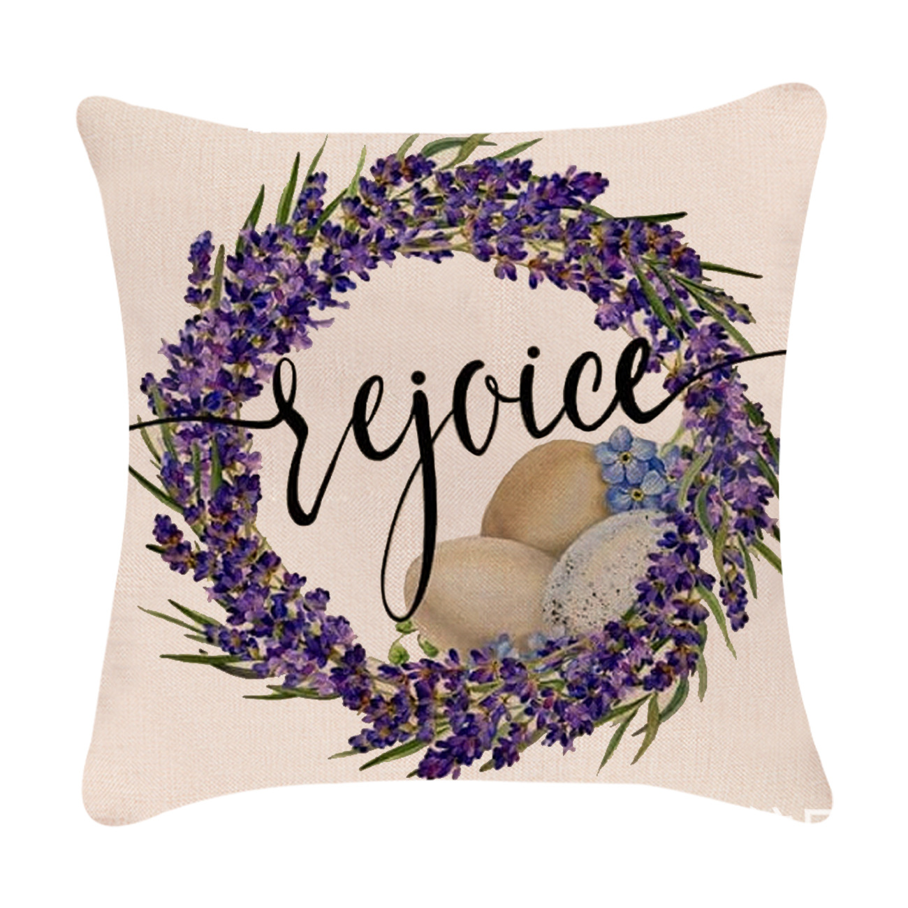 Easter Simple Style Rabbit Letter Linen Pillow Cases Couch & Sofa Decor display picture 31