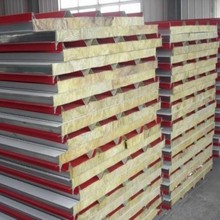 可 彩钢夹心岩棉板防火隔热板 隔音吸音岩棉板 彩钢夹心瓦