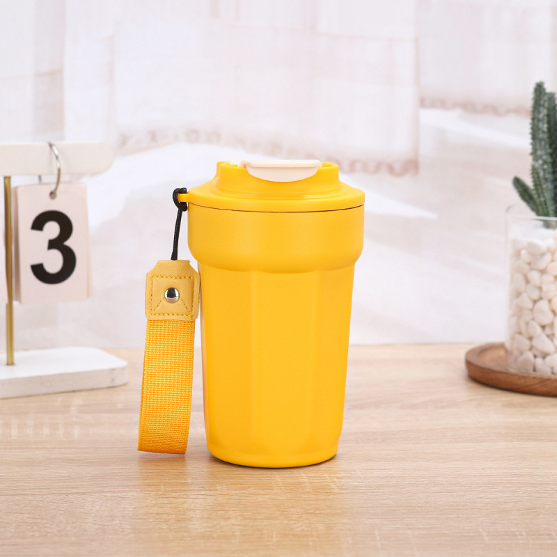 Taza de octogono 450m amarillo