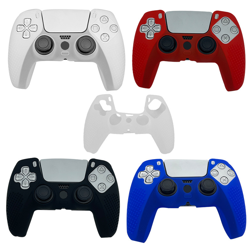 PS5 funda de silicona PS5 con punto funda de silicona ps5 mango de juego funda protectora de silicona inyección de aceite de alta calidad