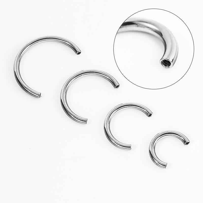Pointed titanium steel lip stud product view