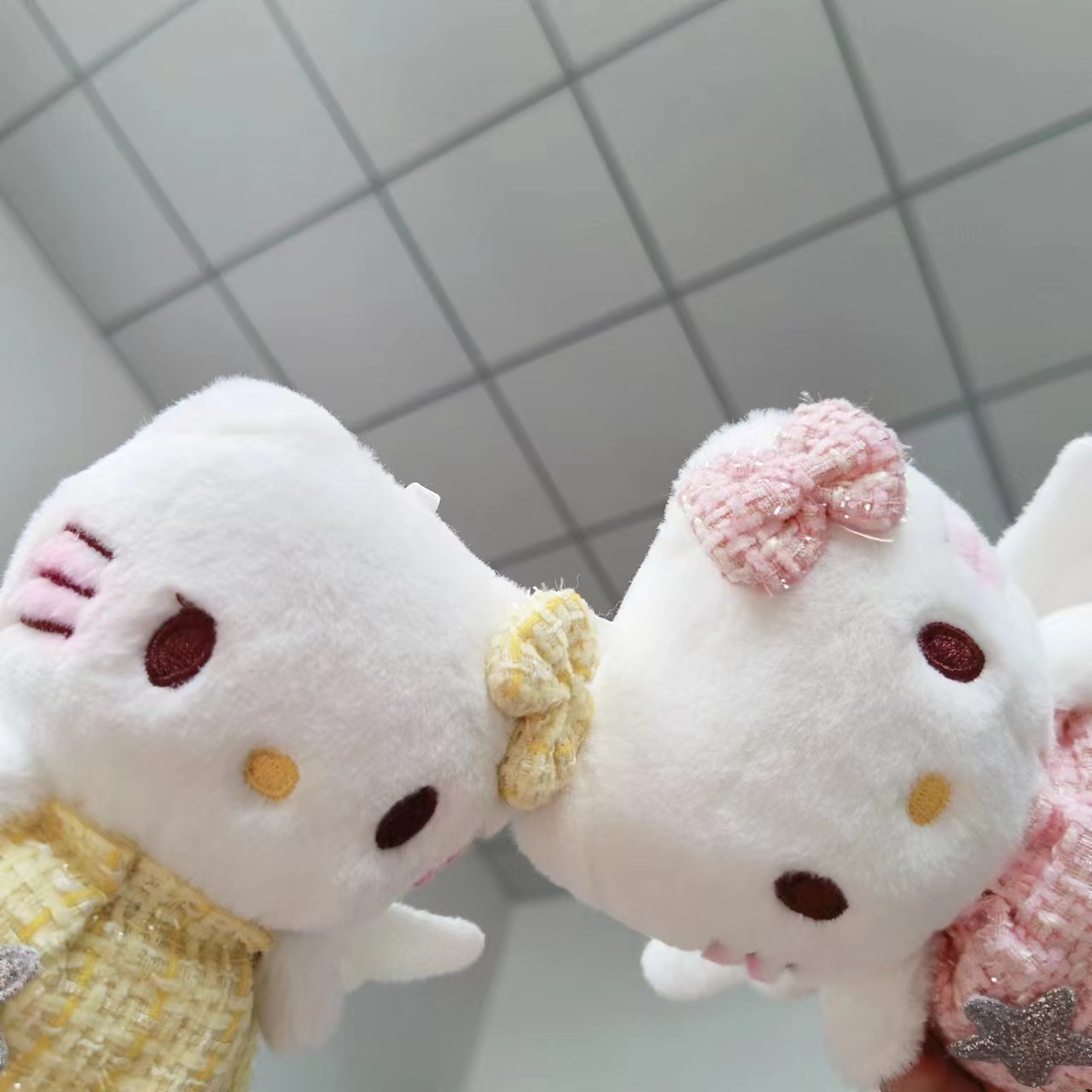 ins可愛少女心kitty貓掛件包包掛件學生粉裙子kt毛絨玩偶鑰匙扣