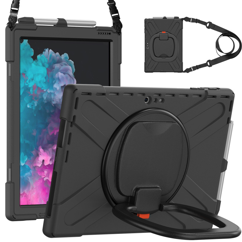 Suitable for Microsoft Surface Pro X Tablet Case Portable Rotating Stand with Pen Slot All-inclusive Three-proof Protective Case Suitable for Microsoft Surface Pro X Tablet Case Portable Rotating Stand with Pen Slot All-inclusive Three-proof Protective Case