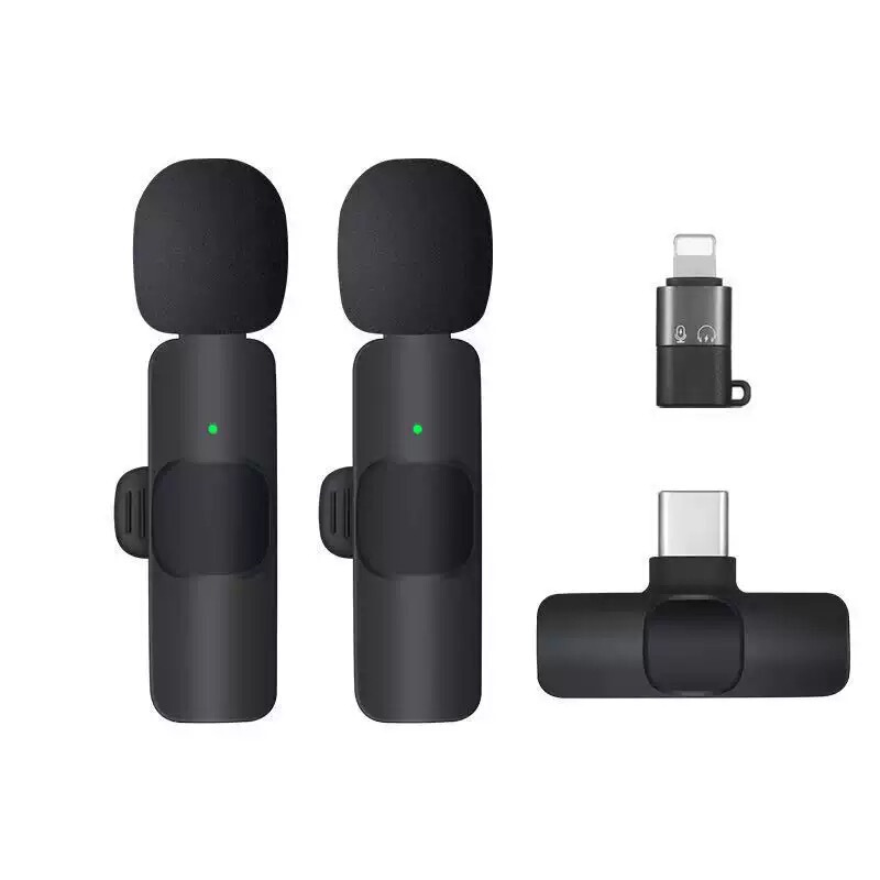 ソースファクトリー 1対2携帯電話ワイヤレスラベリアマイク ライブブロードキャストマイク ラジオワイヤレスマイクラベリアマイク|undefined