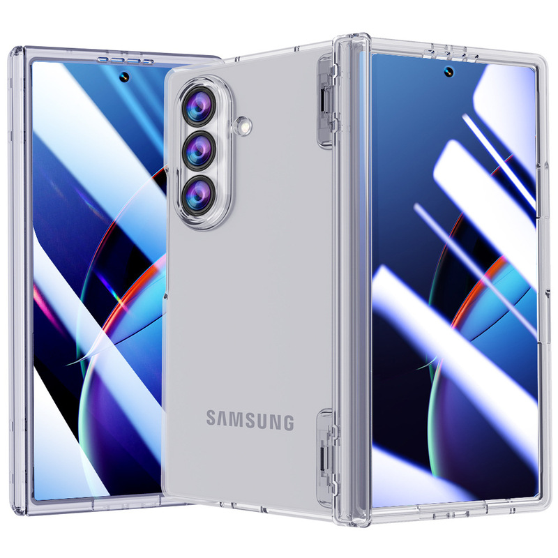 适用三星手机壳新GalaxyFold7透明保护套叠屏壳膜一体全包透明|undefined