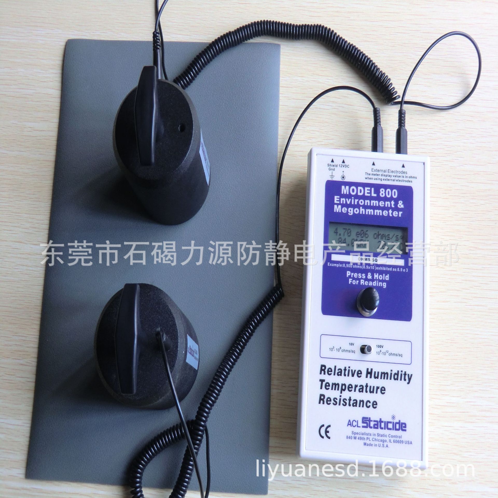 ACL-800防静电重锤表面绝缘接地电阻测试仪数显兆欧表