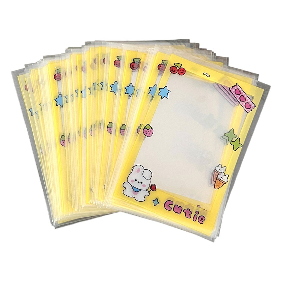 Tengyi nuevo original de dibujos animados lindo titular de la tarjeta pequeña chica estrella aidou foto protección tarjeta película bolsa de embalaje al por mayor