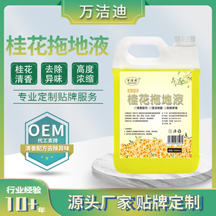 Large Barrel of Osmanthus Floor Mopping Liquid for Hotels to Remove Odors, Household Fresh Air Floor Cleaning Liquid, Floor Cleaning