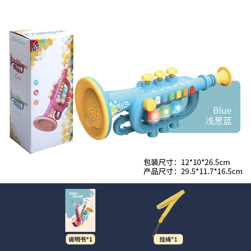 Instrumentos musicales eléctricos de simulación para niños saxofón trompeta y clarinete juguete educativo de venta caliente