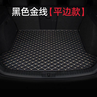 Trunk Mat mat, specialized for 26 - flat-edge-style-black-with-gold-thread-default-item