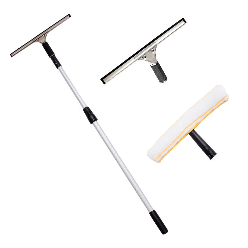 Glass Scraper Household Extended Telescopic Rod Window Cleaner Scraper Tool Floor Scraper Window Professional Cleaning Glass Cleaning