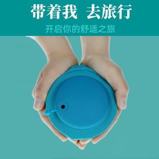 Inflatable pillow U-shaped pillow press type automatic inflatable pillow 5 seconds inflatable pillow source factory spot direct travel pillow