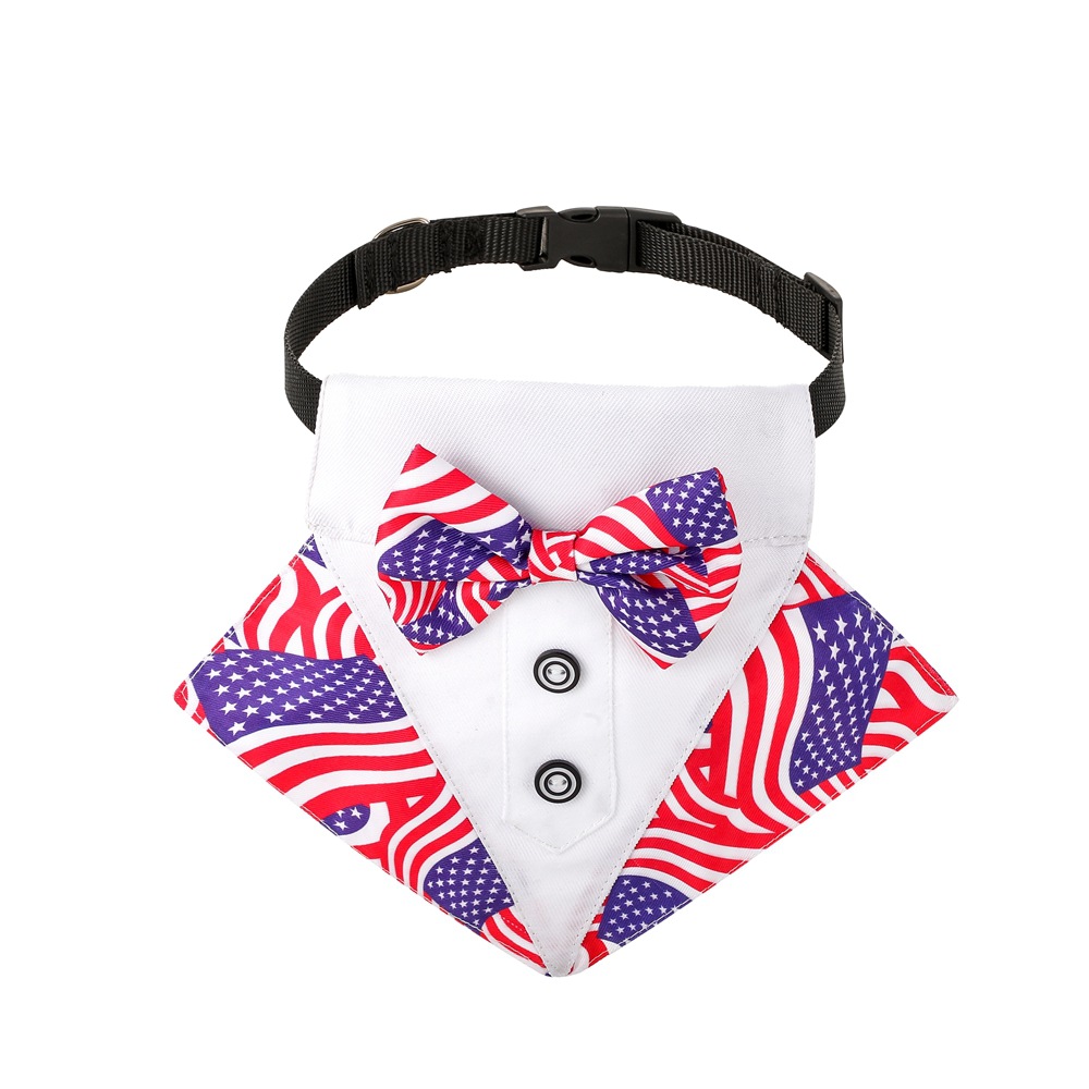 Pañuelo Triangular para Perro Estilo Británico, Bandana para Mascotas, Accesorio para Bodas, Marca TANPOPO