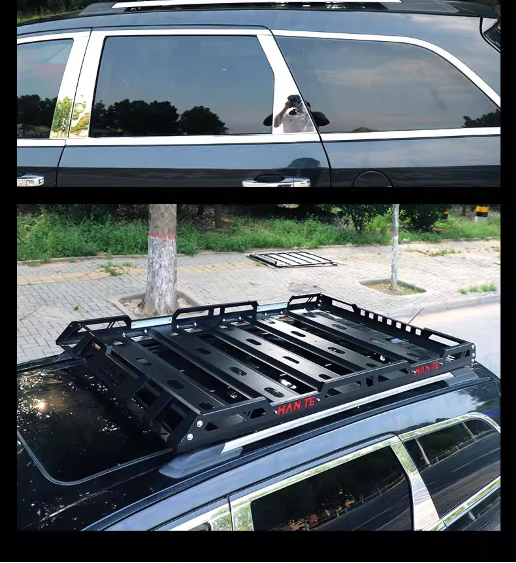 Suitable for Toyota Prado, Nissan Patrol Y62, Toyota Sienna, Tank 300 Car Roof Luggage Rack Frame Side Tent Canopy