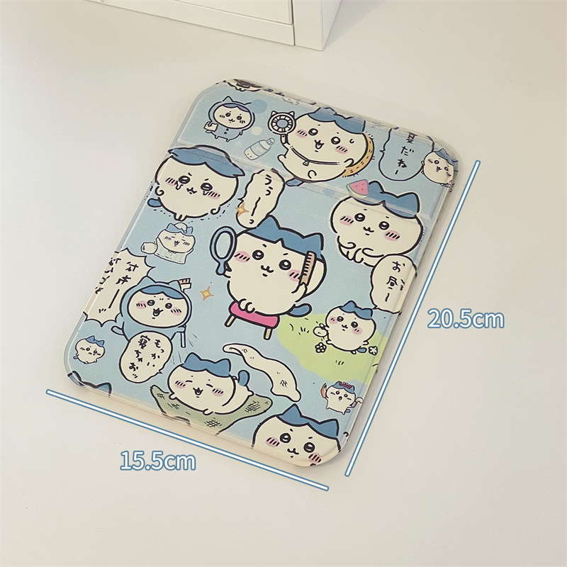 Nuevos espejos de maquillaje de dibujos animados de jiikawa grandes espejos de maquillaje portátiles plegables para dormitorios de estudiantes espejos de escritorio