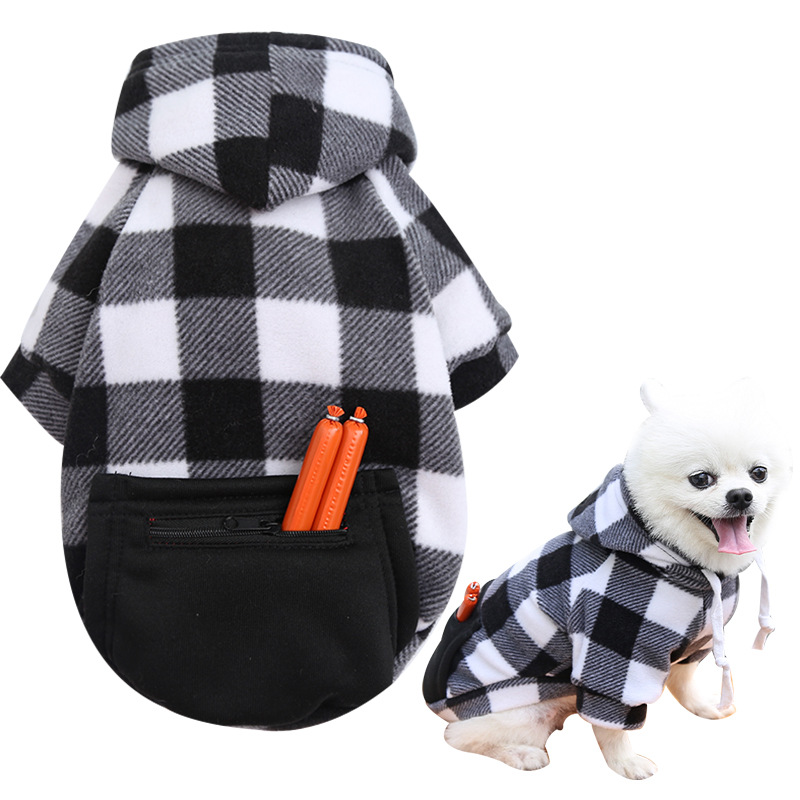 Fashion Polyester Plaid Solid Color Pet Clothing 1 Piece display picture 4