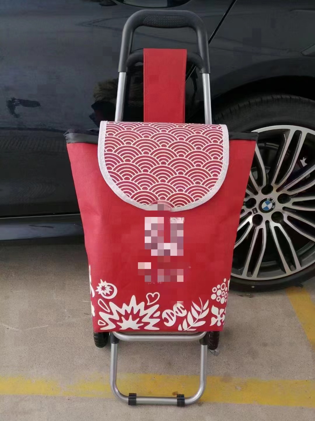 厂家小推车可印LOGO拉杆车折叠式购物车买菜行李车手拉车批发