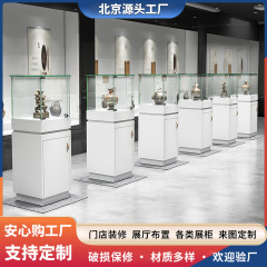 木製塗装製品ディスプレイキャビネットジュエリーキャビネットモデルショールームサンプルガラスカウンター博物館文化財展示キャビネット