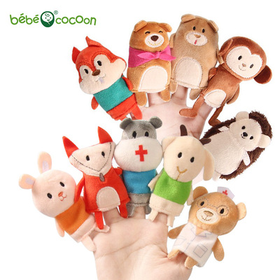 baby Toys kindergarten Puzzle Science and Education Toys finger a doll Bedtime Stories animal Even finger