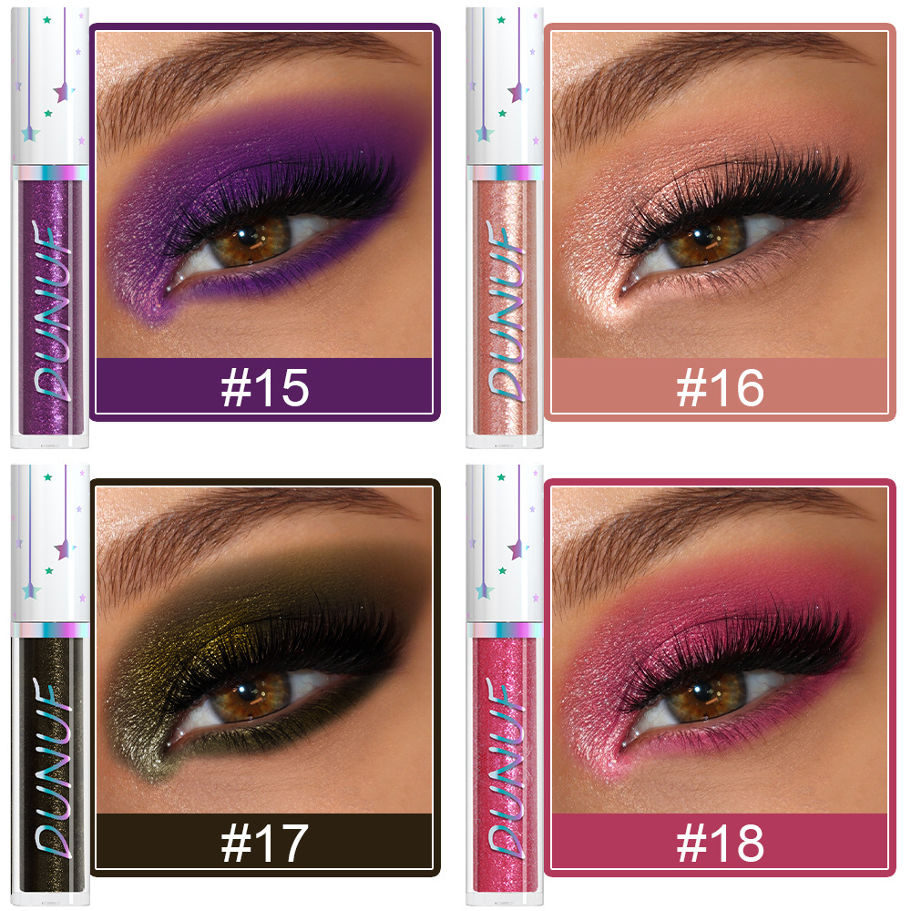DUNUF 24-color liquid water-based eyeshadow with pearlescent long-lasting water resistance. Check it out! Disclaimer for links undefined