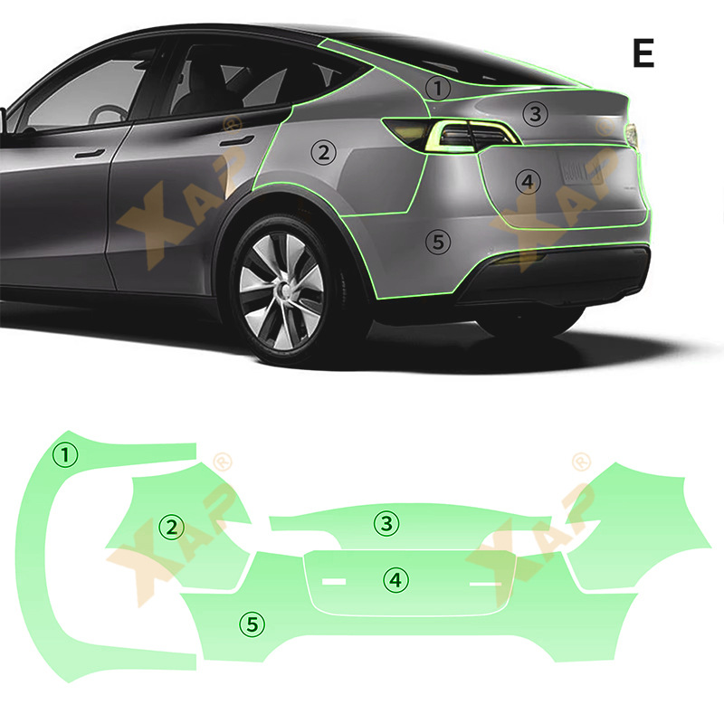 Cross-border Tesla modelY TPU Anti-scratch Brightening Invisible Paint Protective Film