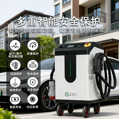 Elektrikli avtomobil şarj cihazları Mobile Charging Station 30/80Kw