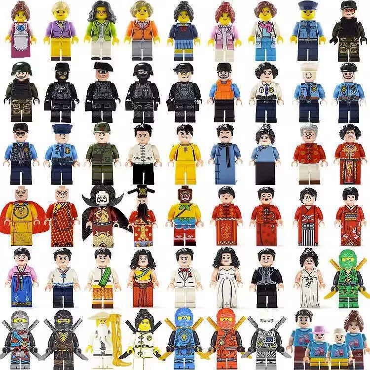 Lego, минифигуры, китайский конструктор, кукла для мальчиков, игрушка