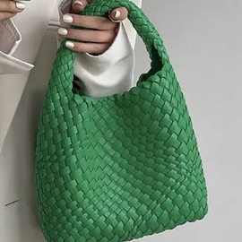高质感手工编织小托特包手提包包包新款大容量潮流菜篮子包亚马逊