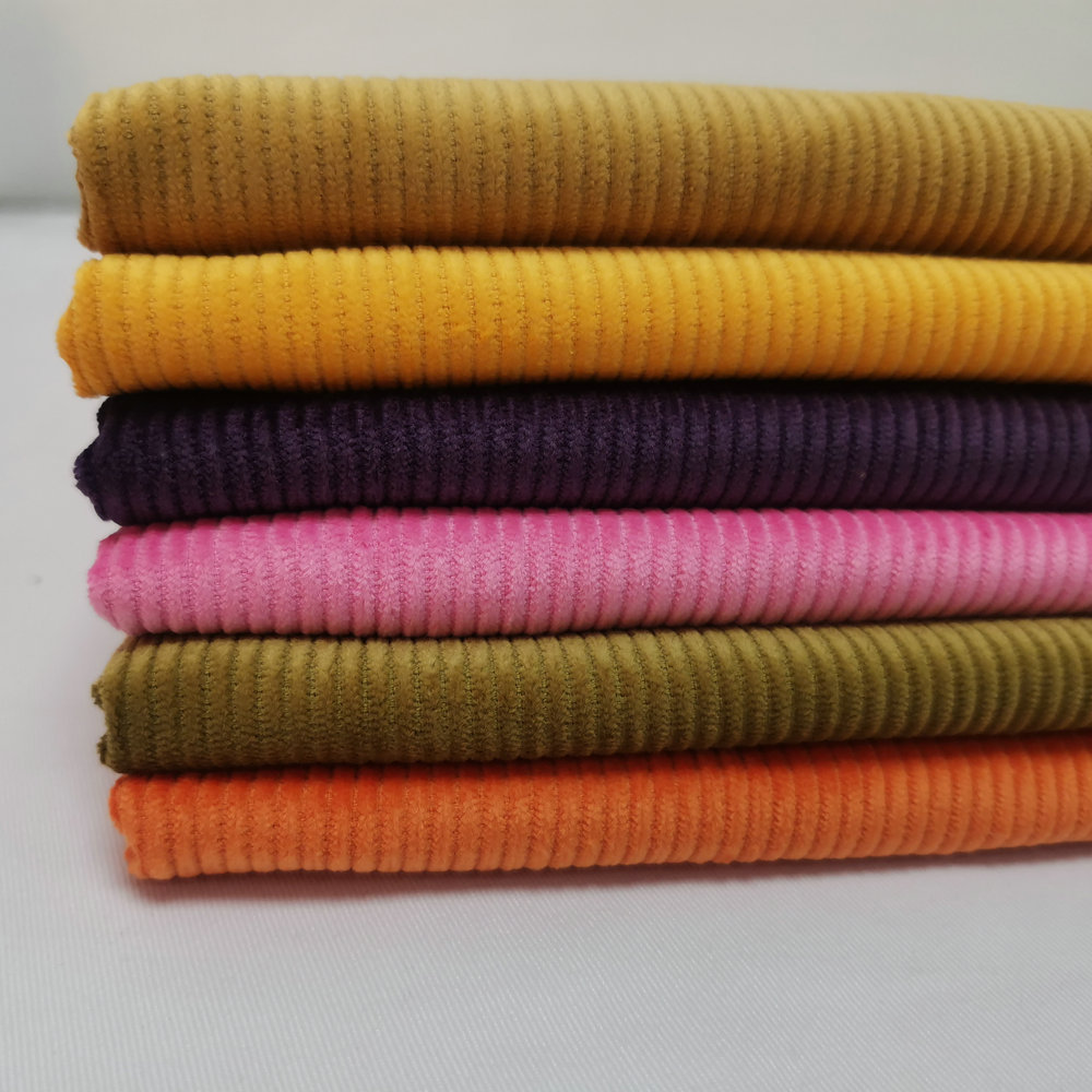 长车灯芯绒布9条灯芯绒外销品质休闲裤子外套面料厂家现货批发