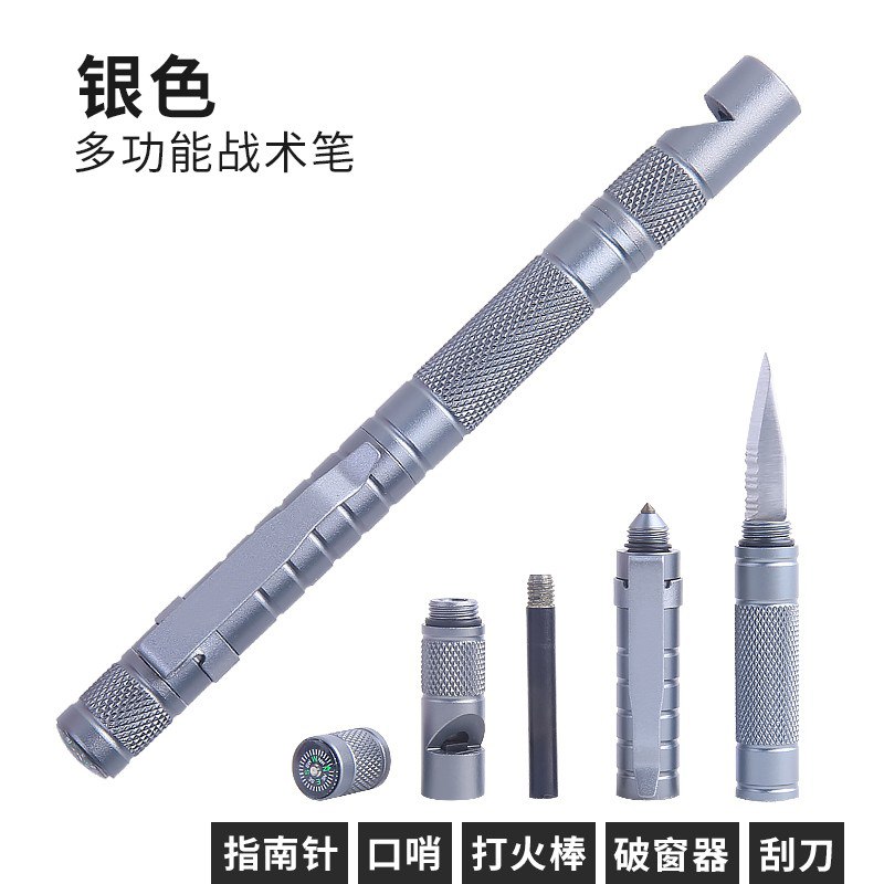 Lápiz táctico multifuncional portátil anti-wolf arma de fuego equipo de defensa de chicas supervivientes al aire libre