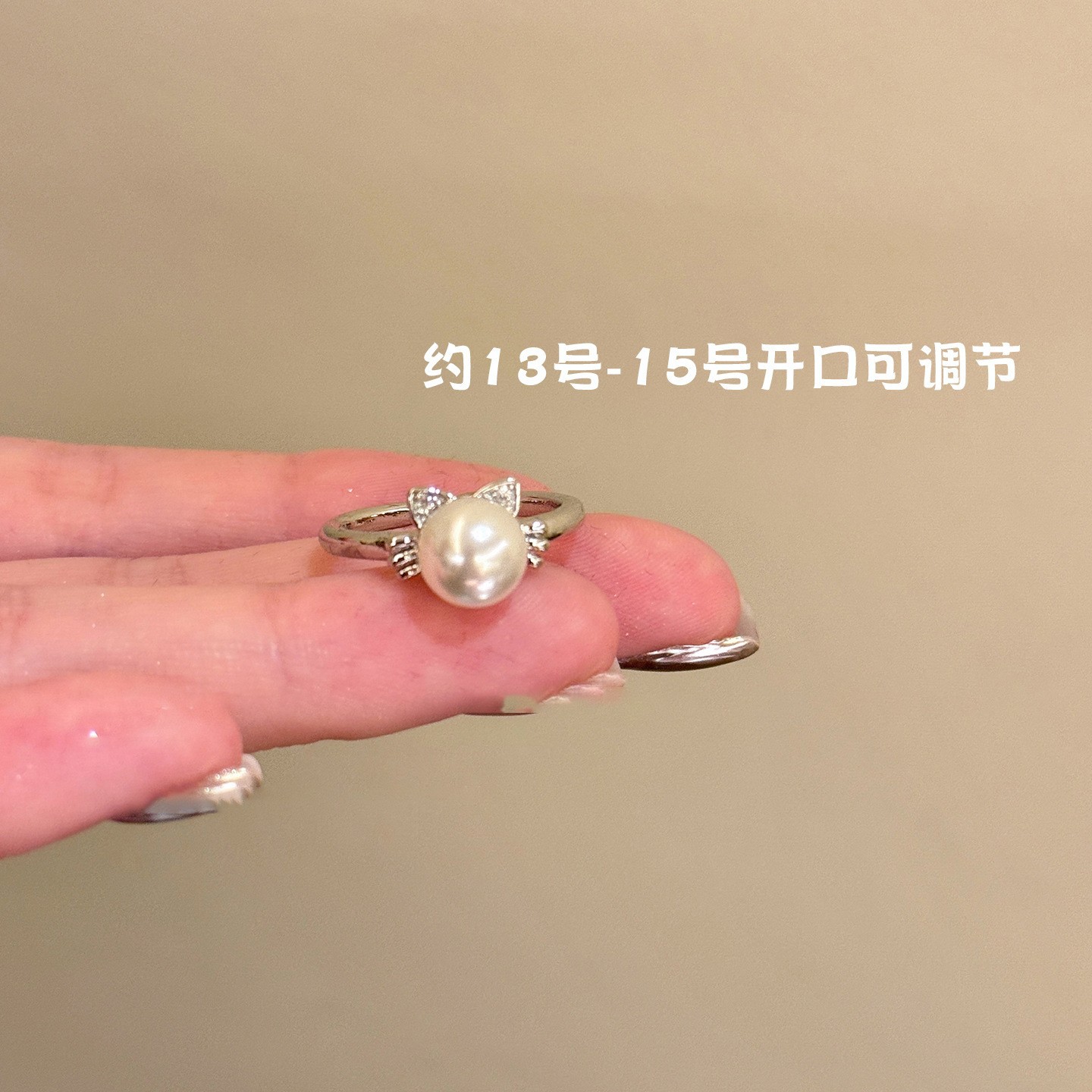 Corea del Sur ins triángulo circón anillo abierto nicho creativo versátil anillo de dedo índice elegante lujo ligero accesorios de alto sentido