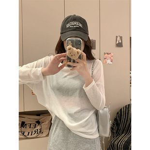 Sexy Backless Hollow Long-sleeved T-shirt Women's Spring and Summer New Thin Sunscreen Blouse Sweet Spicy Solid Color Top for Foreign Trade