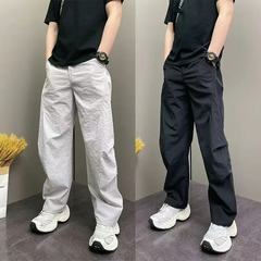 美式男裤2025年夏季薄款痞帅宽松哈伦裤青年男士休闲户外直筒裤子