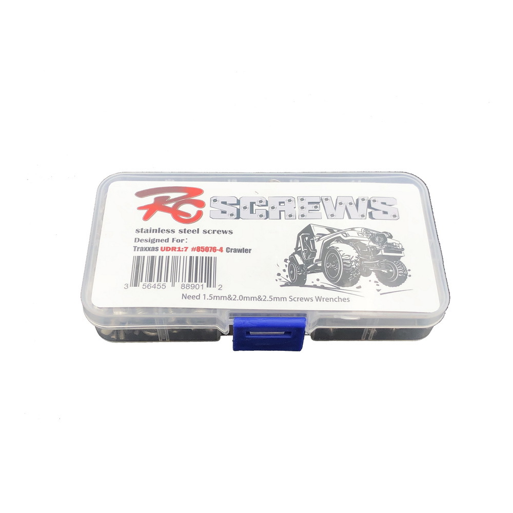 Traxxas UDR1:7 Rear Direct Bridge Short Pinion Upgrade Stainless Steel Screw Kit, Screw Box, Wear Parts
