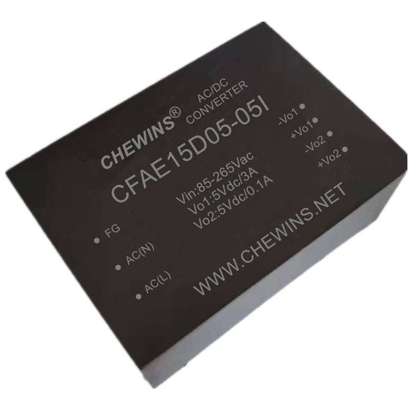 AC-DC电源模块输入220V转5V 5V 15W双路输出 CFAE15D05-05I高效率