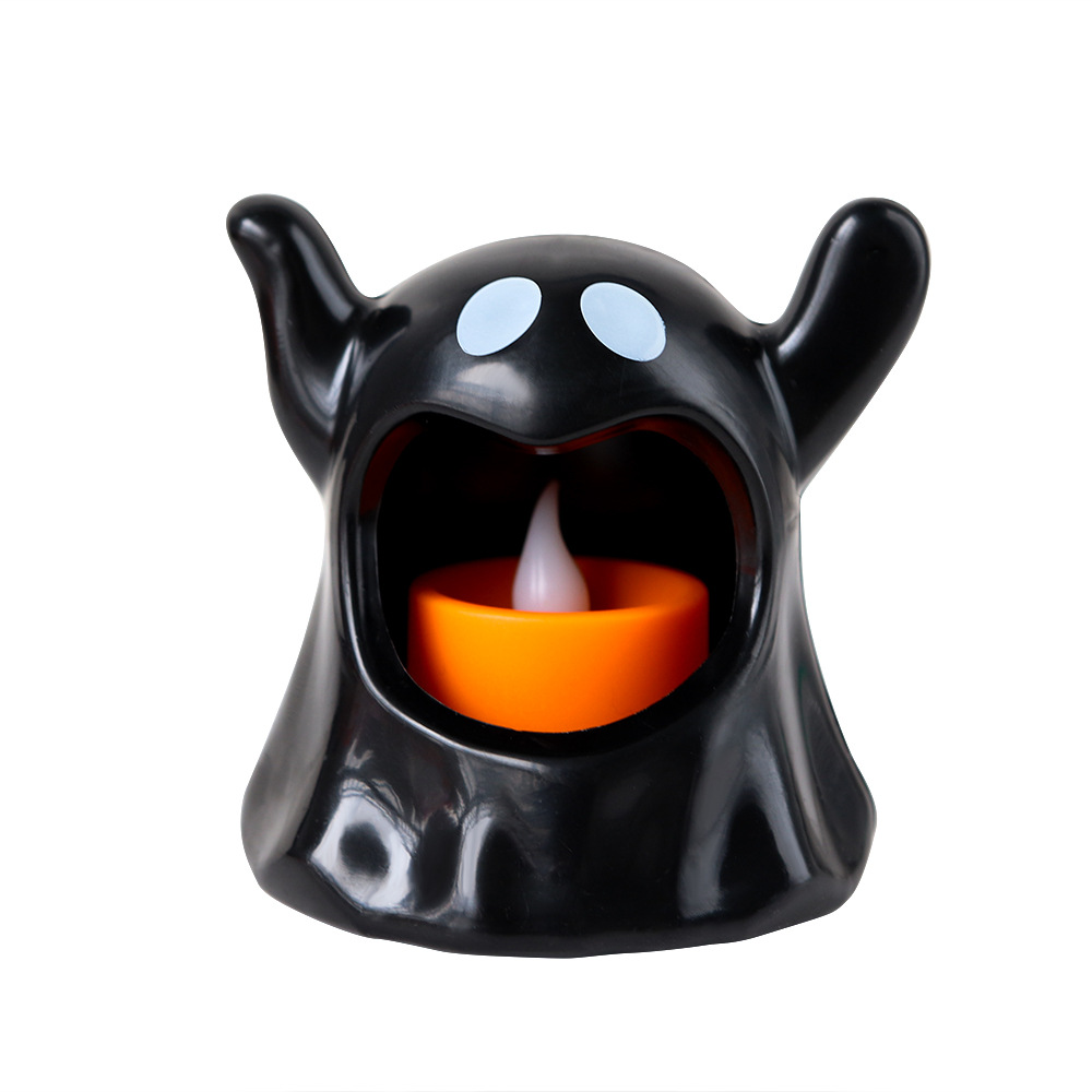 Adornos decorativos de Halloween, esqueletos, velas electrónicas, faroles de calabaza, accesorios para fiestas de Halloween, candelabros, faroles de calabaza image 26